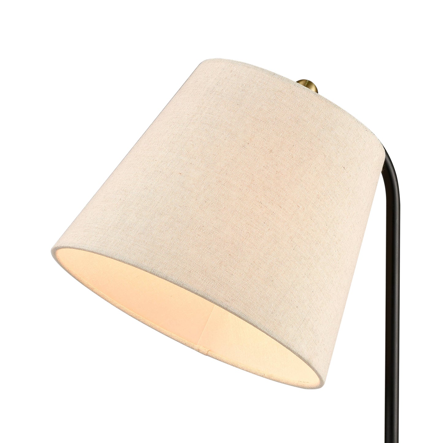 Pine Plains Tbl Lamp: Metal / Black, Antique Brass