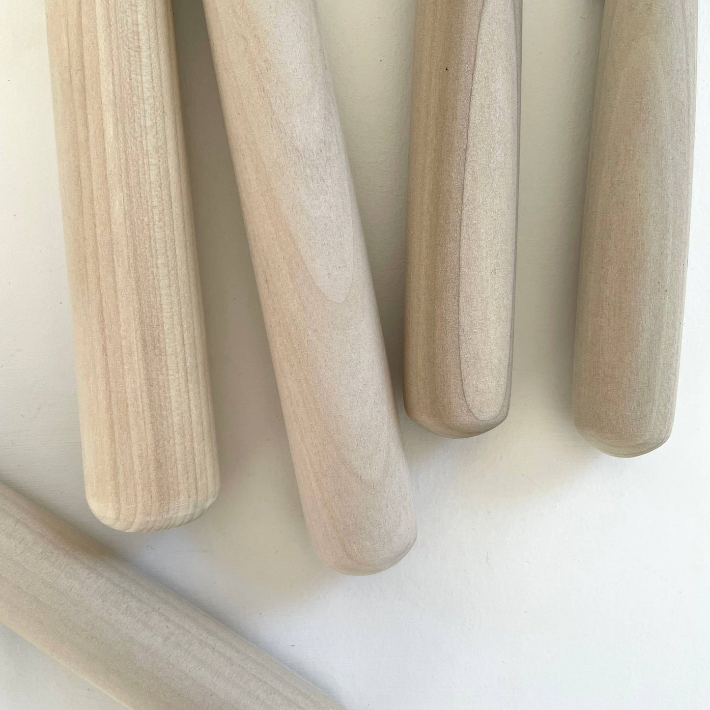 Japanese hinoki cypress wood pestles w/ leather loop