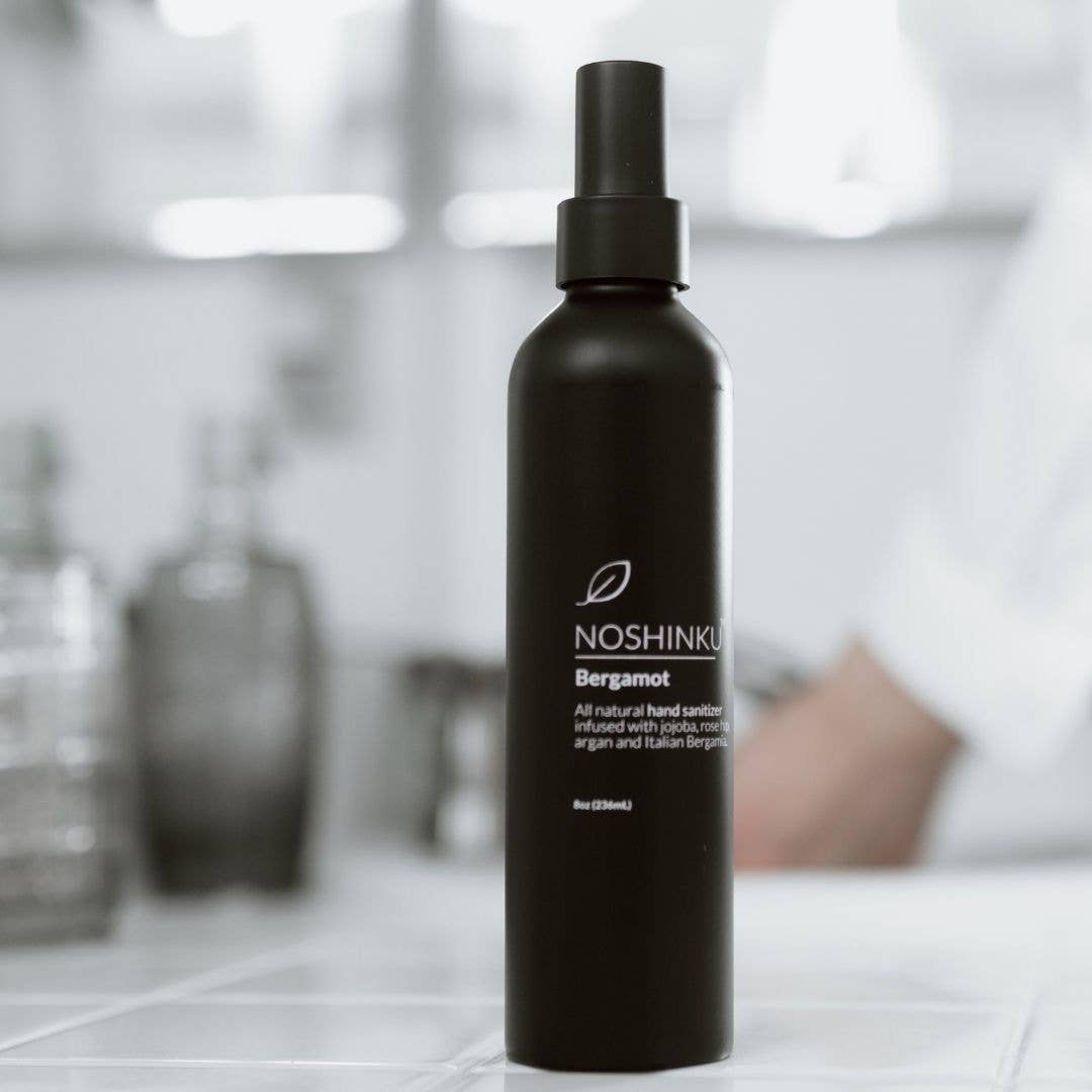 ORGANIC BERGAMOT ALUMINUM TABLETOP NOURISHING HAND SANITIZER