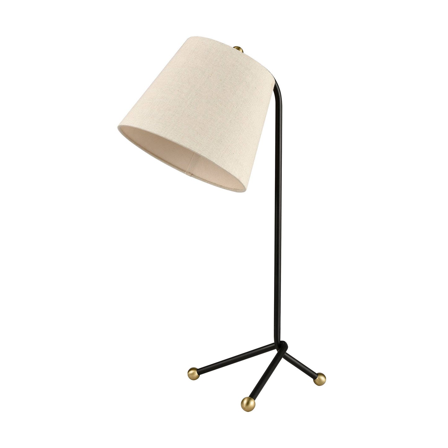 Pine Plains Tbl Lamp: Metal / Black, Antique Brass