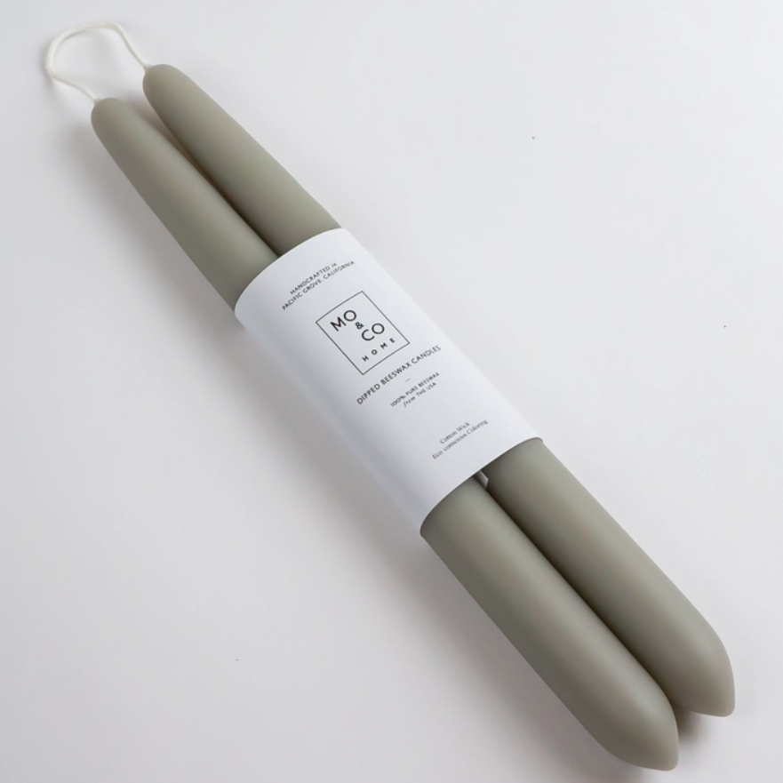 Beeswax Dipped Candles, 2Pack x 10"