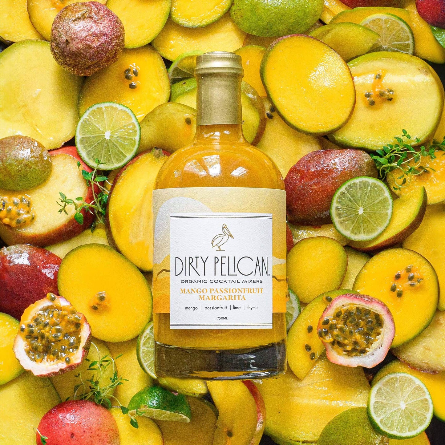 Mango Passionfruit Margarita Organic Cocktail Mixer, 750ml