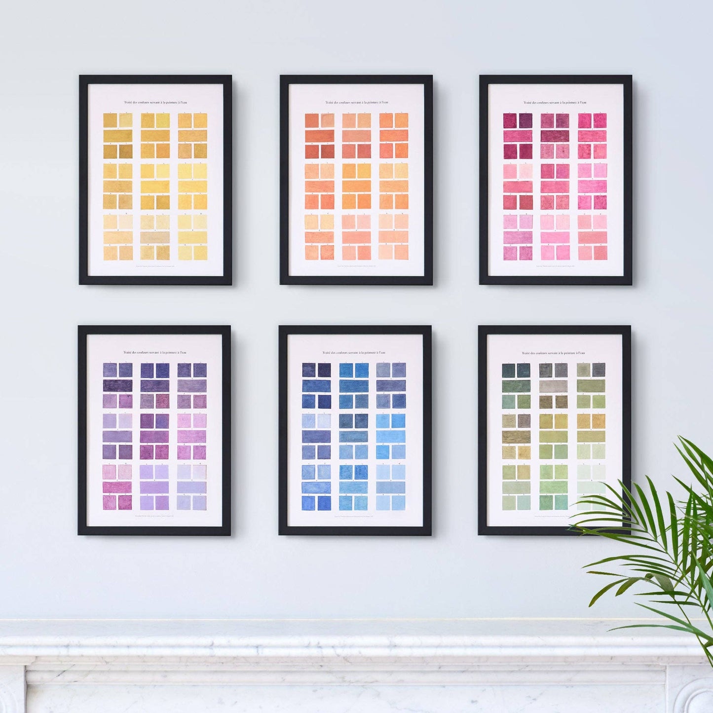 Watercolour Swatches Fine Art Print: 11"x14", Asstd. Colours