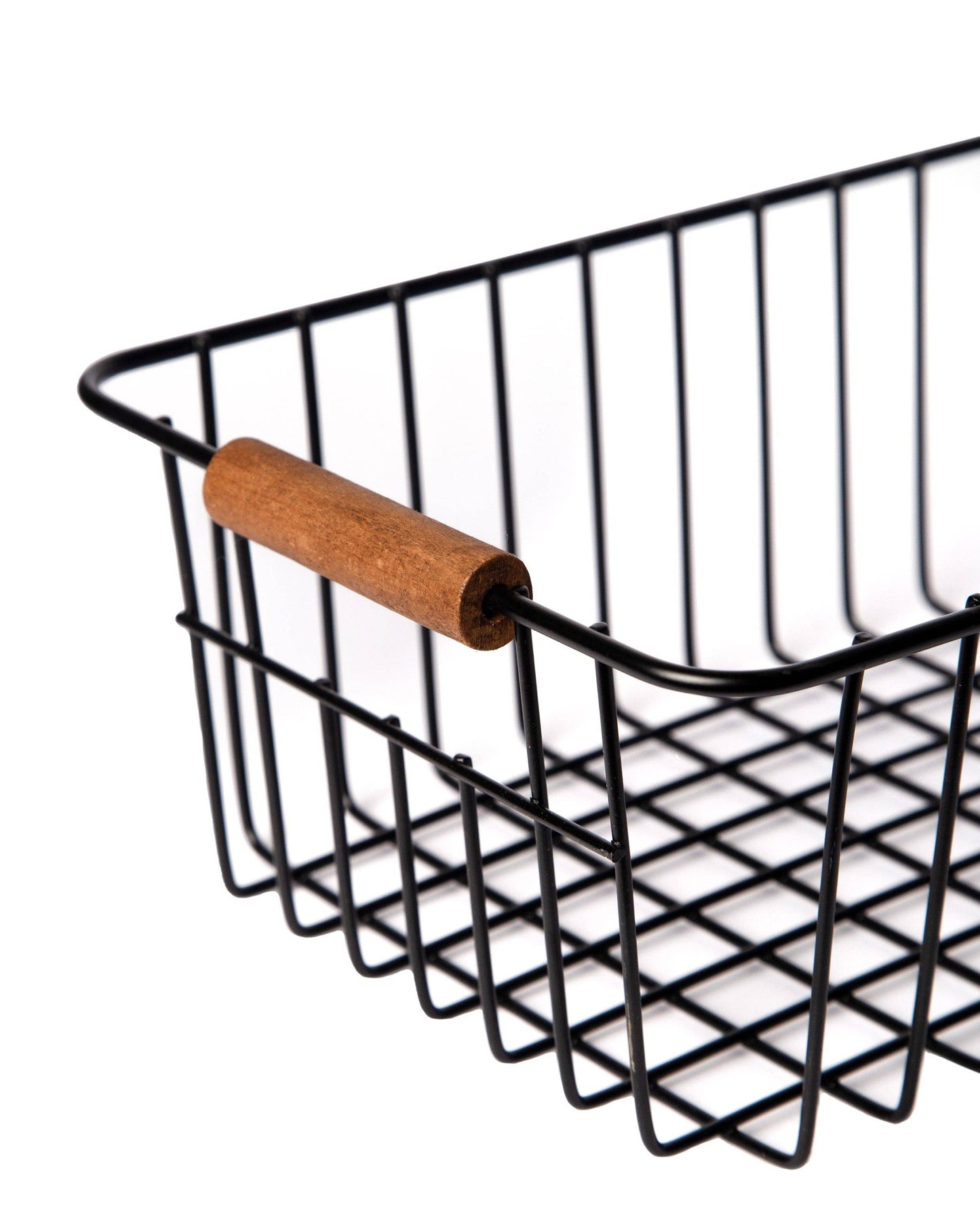 Iron Basket with wooden handles