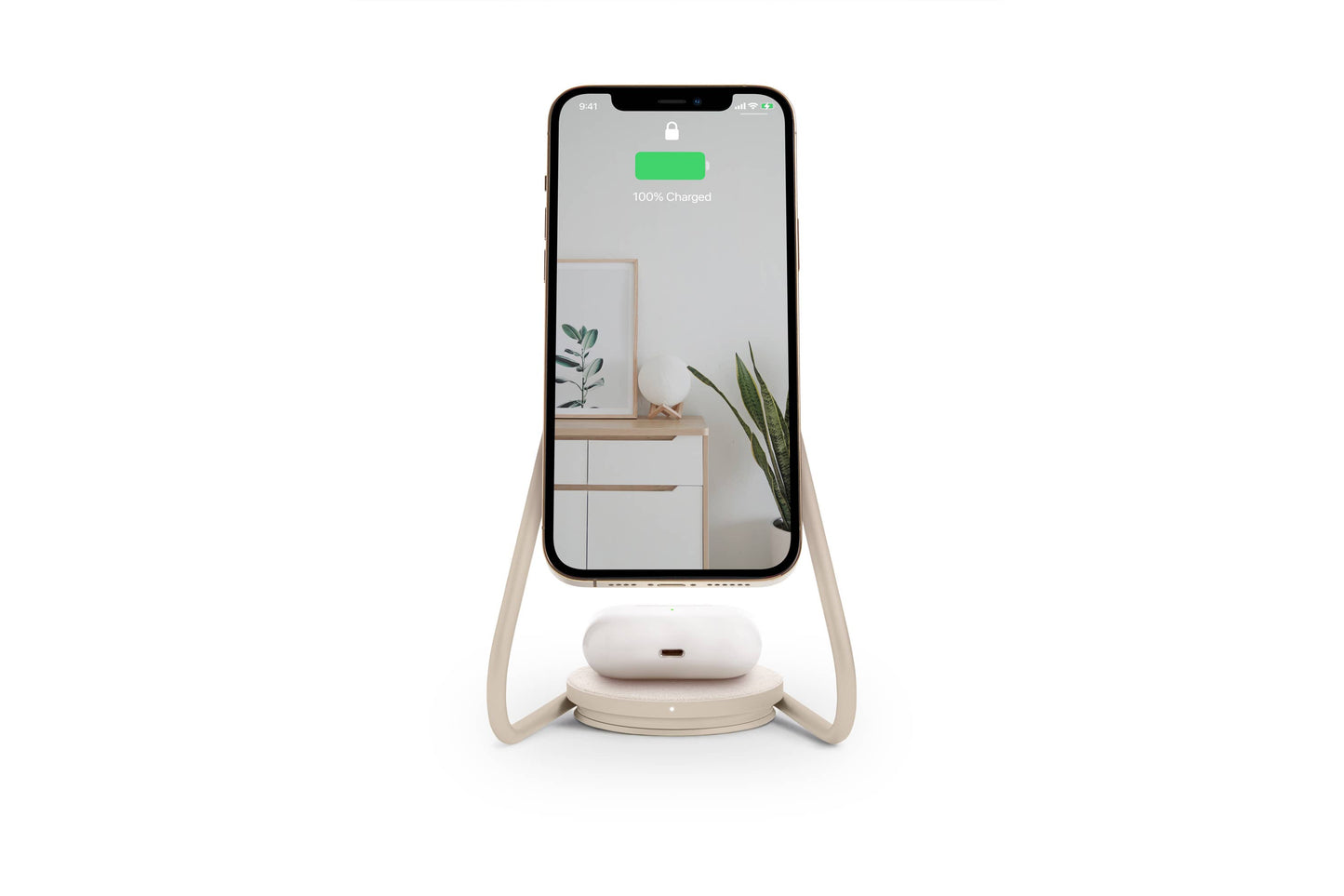 MAG:2 - Essentials Linen Wireless Charger Stand (Magnetic)