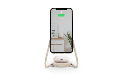 MAG:2 - Essentials Linen Wireless Charger Stand (Magnetic)