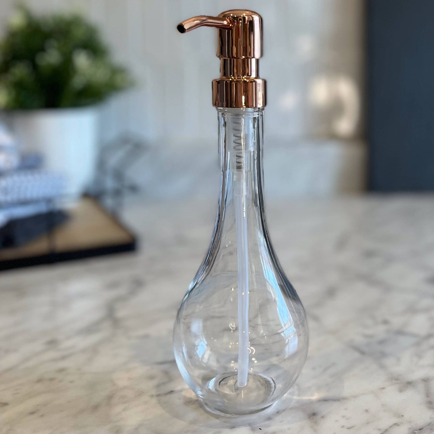 Water Drop Recycled Glass Soap Dispenser