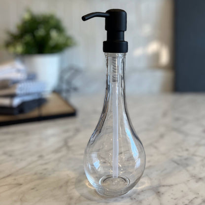 Water Drop Recycled Glass Soap Dispenser