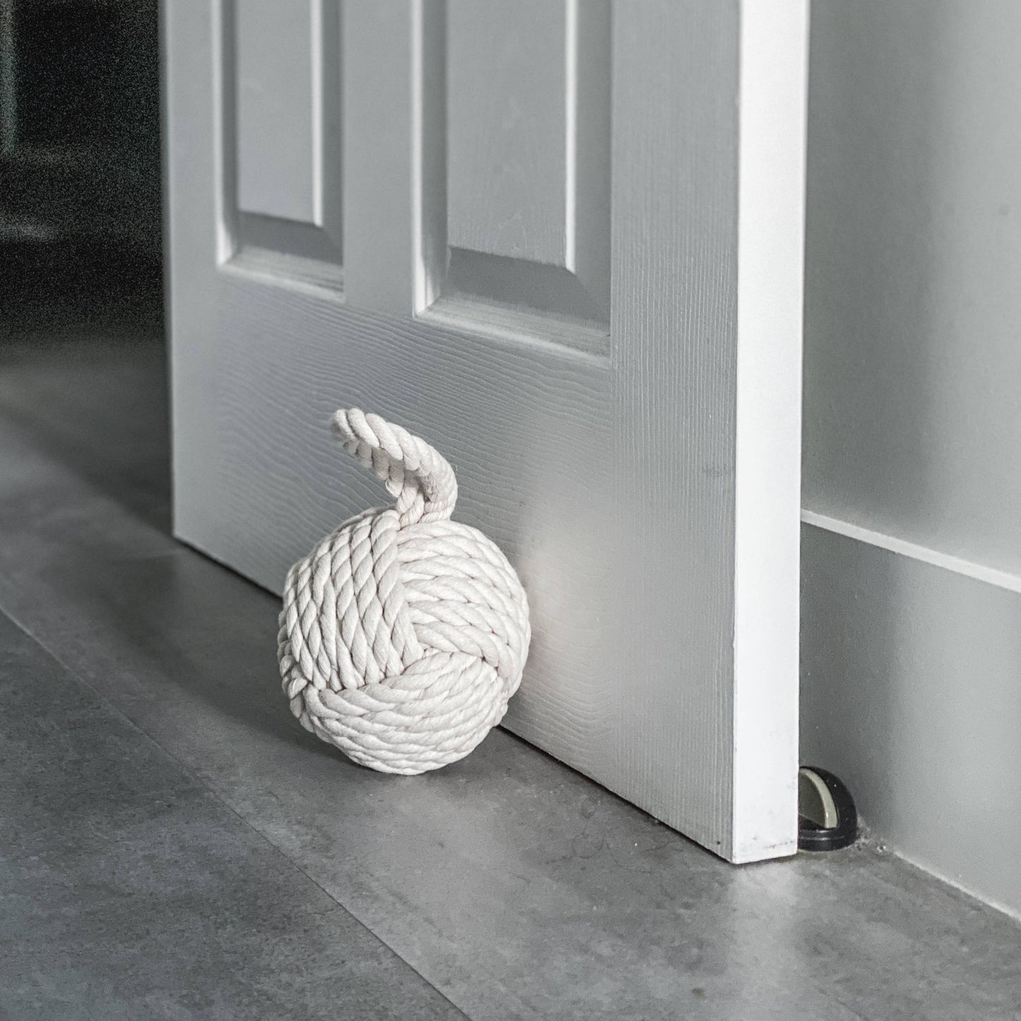 Nautical Door Stopper: White