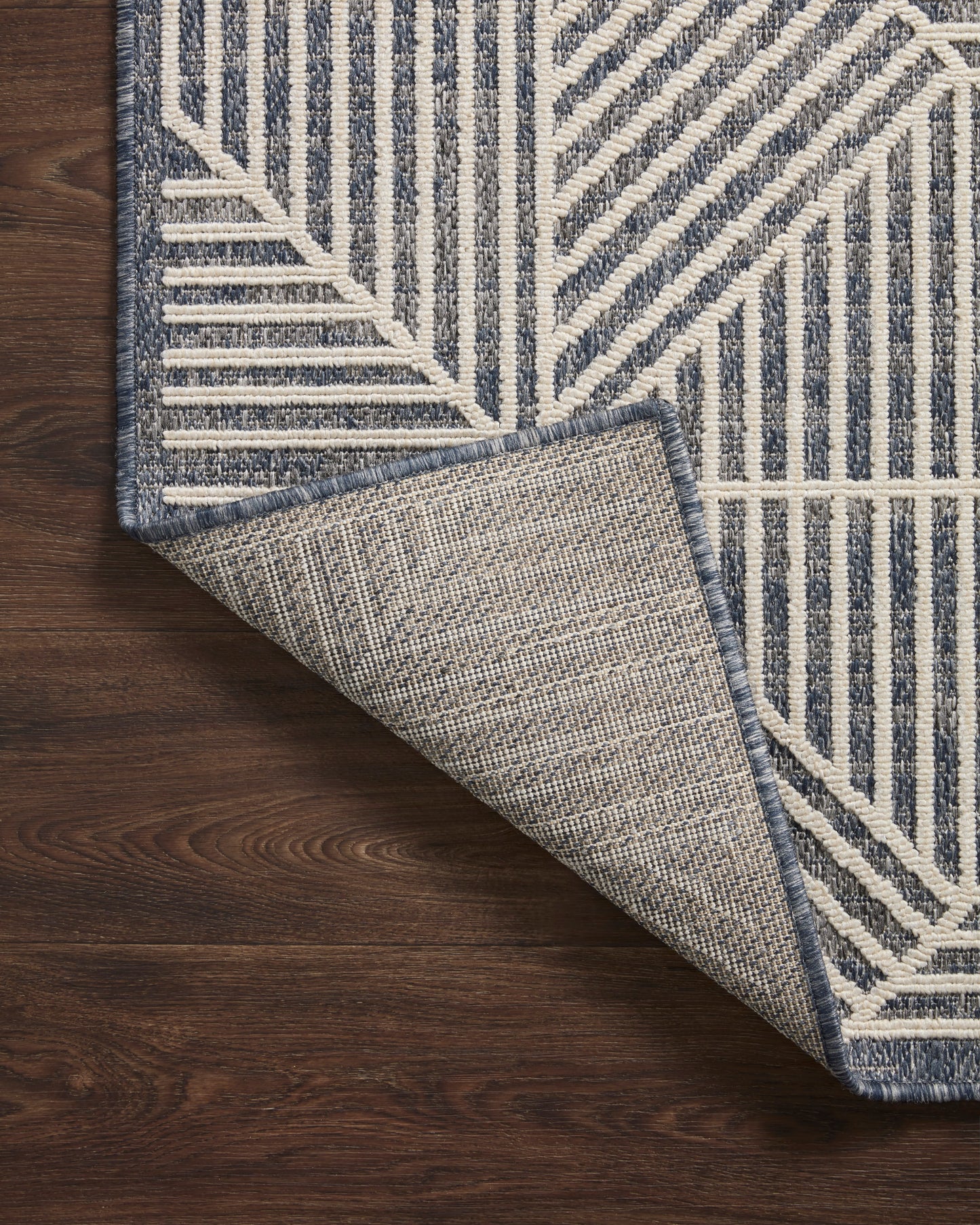 Rainier Rug - Denim / Ivory