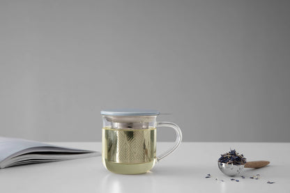 Minima™ Eva Glass Mug & Porcelain Lid w/ Infuser