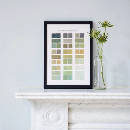 Watercolour Swatches Fine Art Print: 11"x14", Asstd. Colours