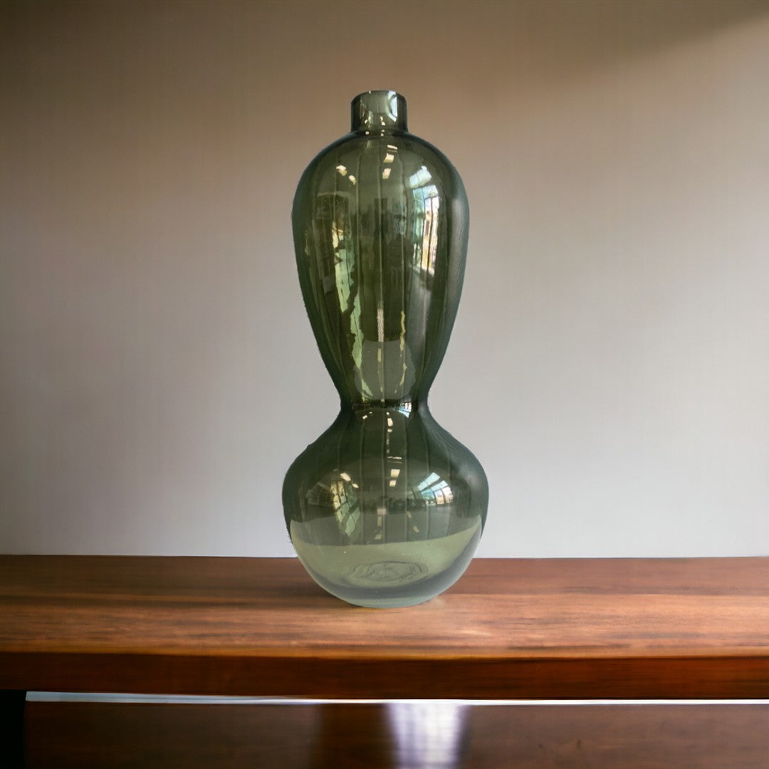 Green Glass Vase