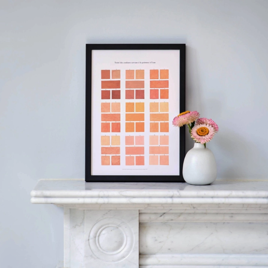 Watercolour Swatches Fine Art Print: 11"x14", Asstd. Colours