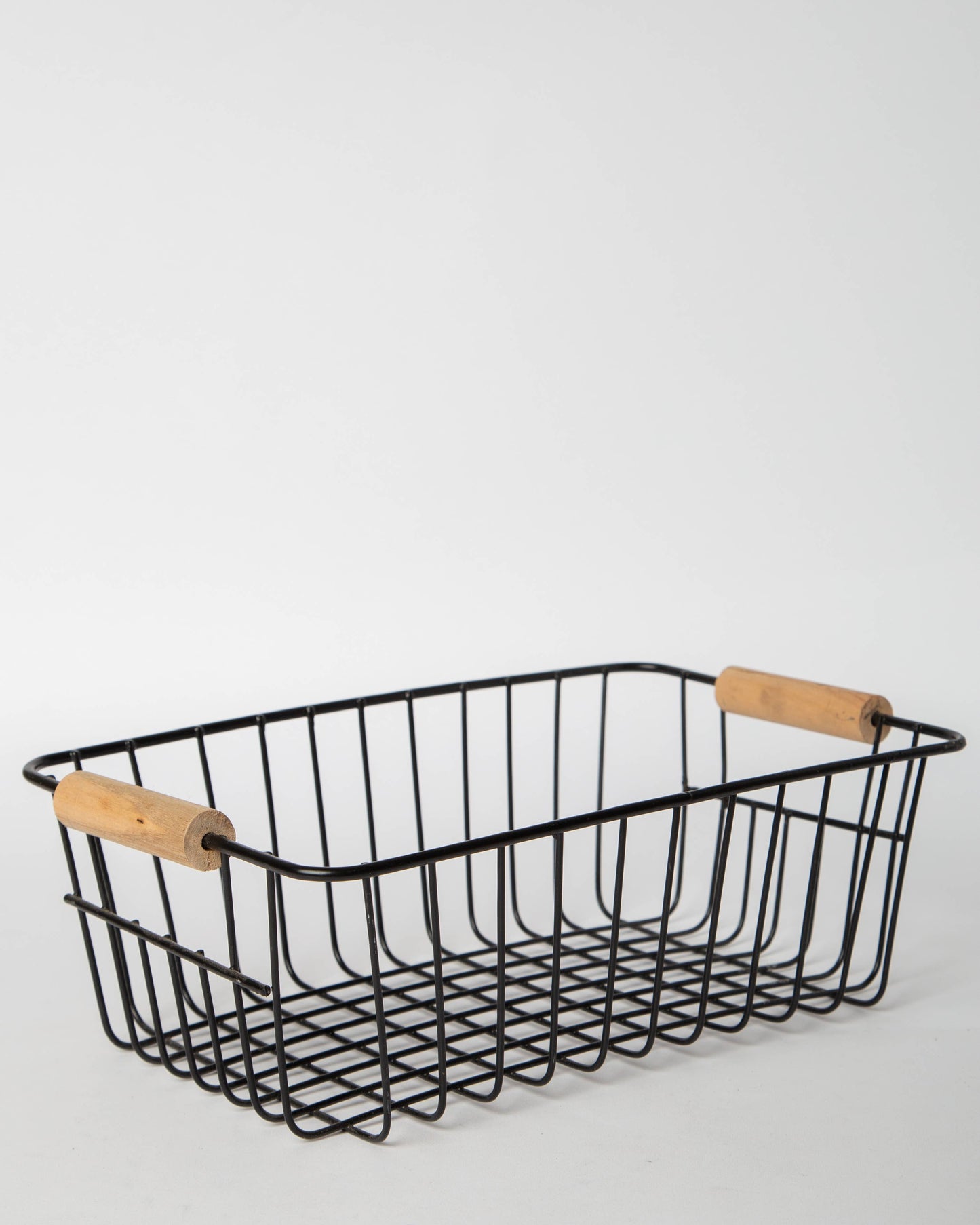 Iron Basket with wooden handles