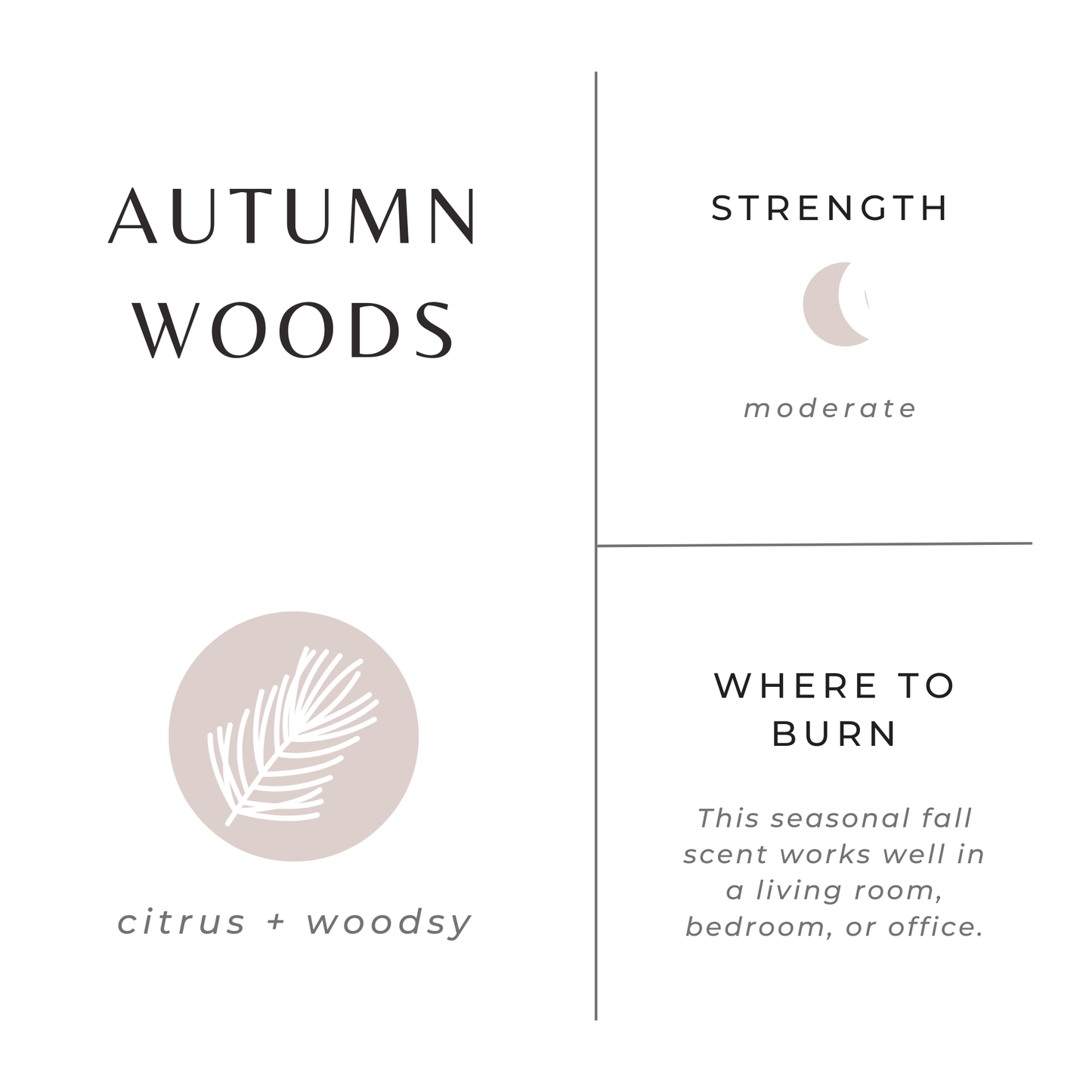 Mini Candle - 2 oz - Autumn Woods