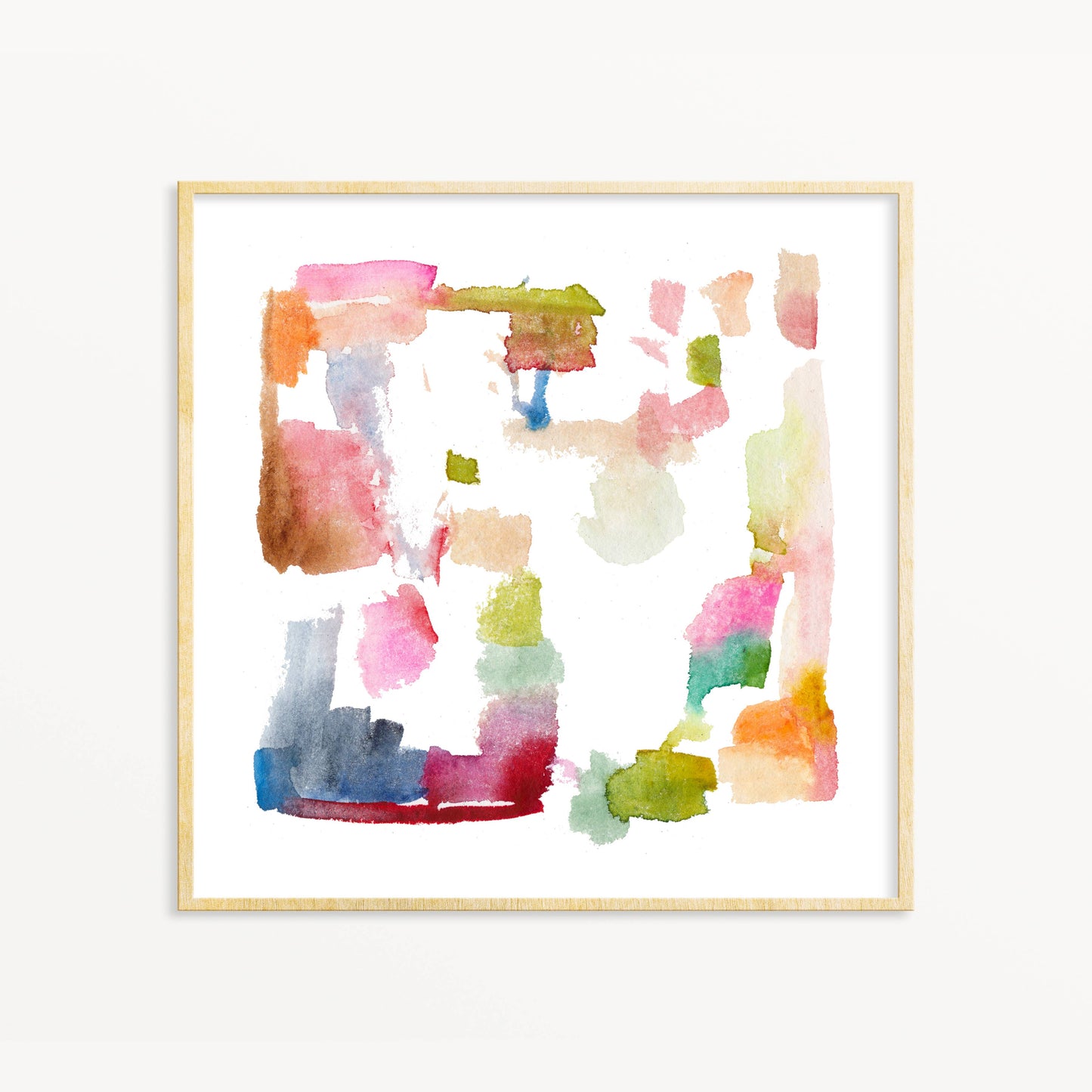 Shapes + Colors #2, Art Print: 12"x12"